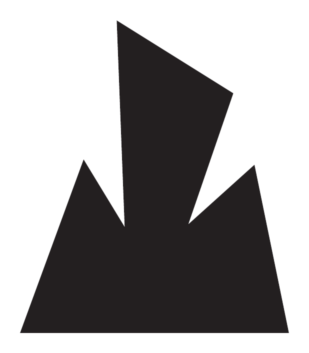 ultimo pictogram: a glacier silhouette with a human figure