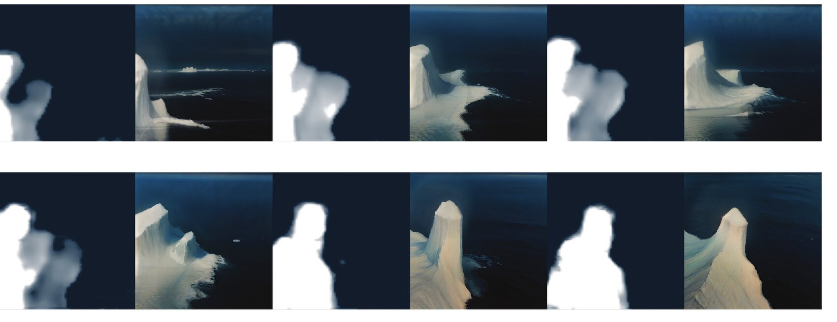 mask to iceberg pairs, generated in real time